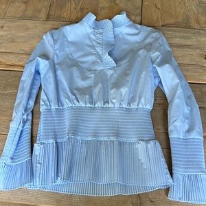 H&M blue top NWT sz8